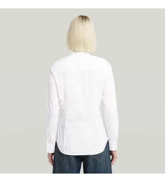 G-Star Slim Poplin Long Sleeve Shirt white