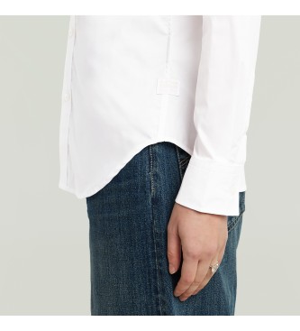 G-Star Slim Poplin Long Sleeve Shirt white