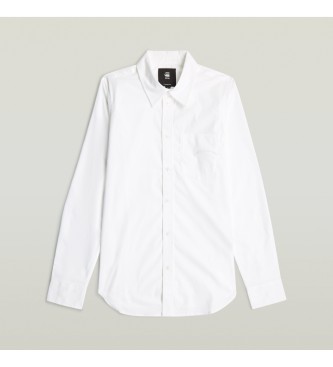 G-Star Slim Poplin Long Sleeve Shirt white