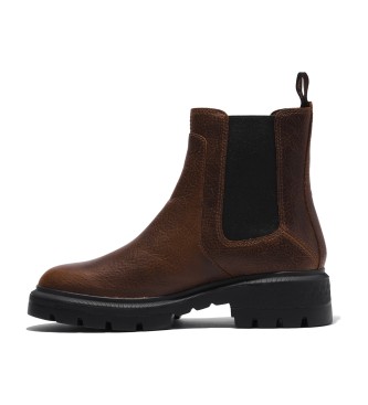 Timberland Cortina Valley bottines chelsea en cuir marron  mi-jambe