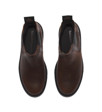 Timberland Cortina Valley bottines chelsea en cuir marron  mi-jambe