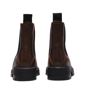 Timberland Cortina Valley bottines chelsea en cuir marron  mi-jambe