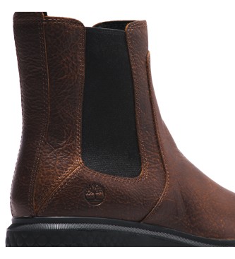Timberland Cortina Valley bottines chelsea en cuir marron  mi-jambe
