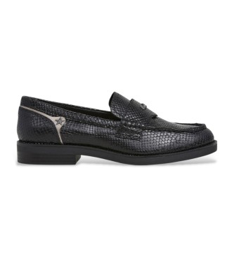 Pepe Jeans Mocassini in pelle nera Judy Snake