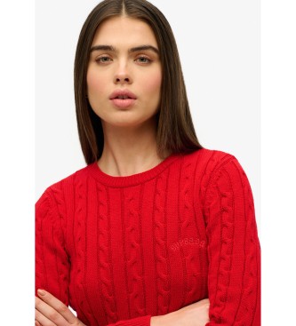 Superdry Essentials Pull Slim rouge