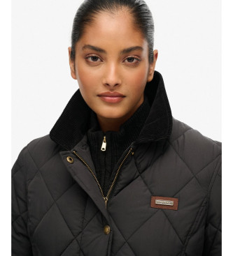Superdry Cord Trimmed Liner Jacket svart