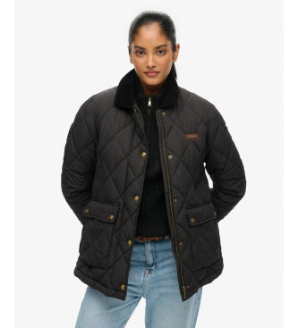 Superdry Cord Trimmed Liner Jacket svart