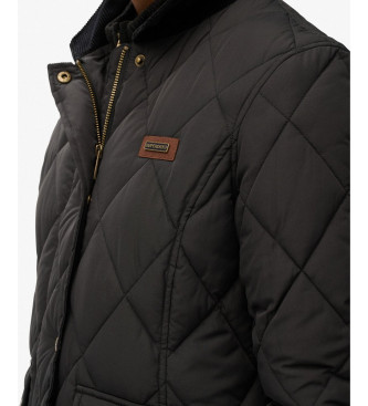 Superdry Cord Trimmed Liner Jacket svart
