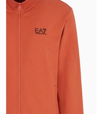 EA7 Dres Track pomarańczowy, szary