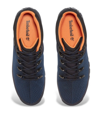 Timberland Euro Sprint navy waterproof mid-top shoes
