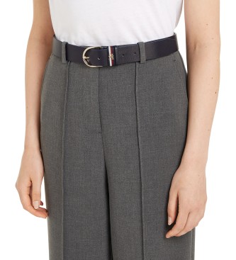 Tommy Hilfiger Essential Effortless Corp 3.5 navy leather belt