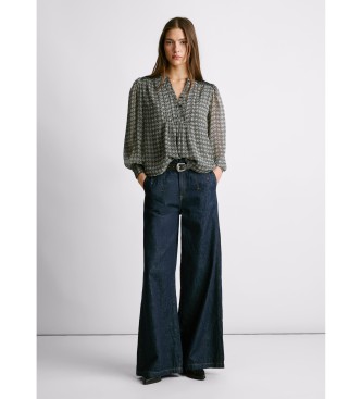 Pepe Jeans Bluzka całkiem czarna