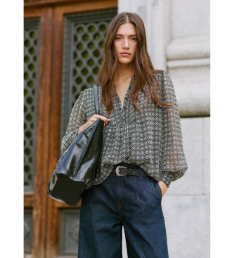 Pepe Jeans Bluzka całkiem czarna