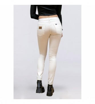 Lois Jeans Highwaist Skinny Ankle Trousers off white