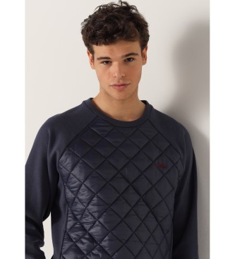 Lois Jeans Sudadera parte delantera acolchada marino