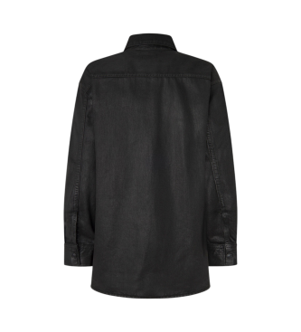 Pepe Jeans Alix Coated overshirt czarny