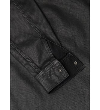 Pepe Jeans Alix Coated overshirt czarny