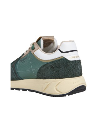 Pepe Jeans Sneakers i lder Marlon Metal green