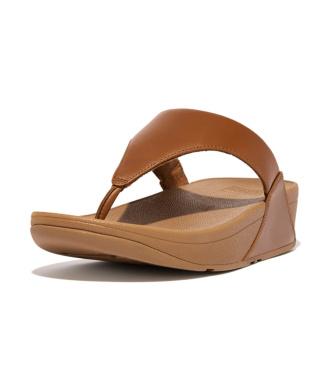 Fitflop Rjavi usnjeni sandali Lulu