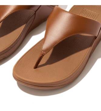 Fitflop Rjavi usnjeni sandali Lulu