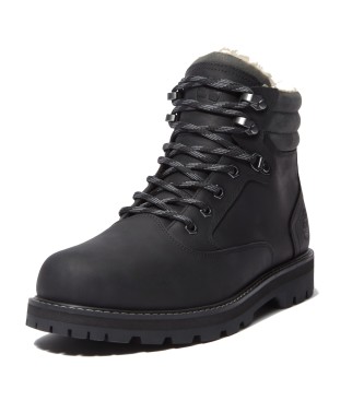Timberland Britton Road Wasserdichte Lederstiefel mit warmer Ftterung Schwarz