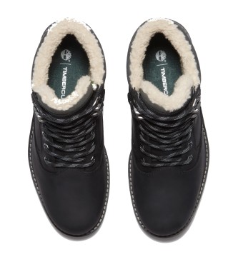 Timberland Britton Road Wasserdichte Lederstiefel mit warmer Ftterung Schwarz