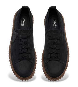 Clarks Scarpe da ginnastica Torhill Lanegro in pelle