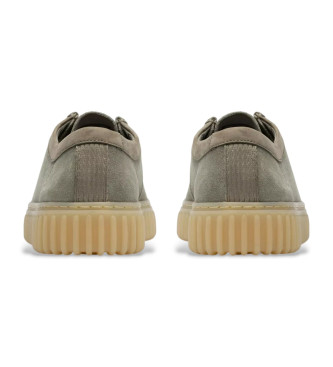 Clarks Chaussures en cuir vert Torhill