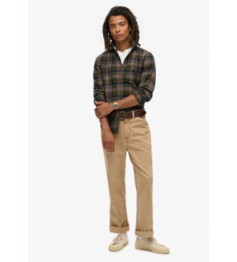 Superdry Zielona koszula Leñador