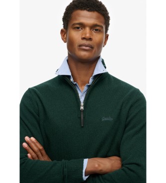 Superdry Trui van groene wol