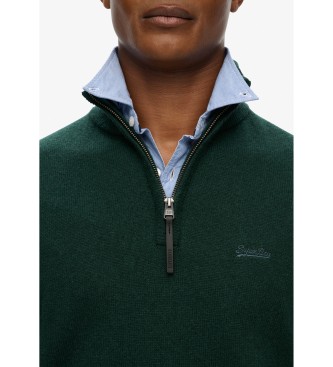 Superdry Trui van groene wol