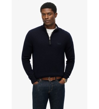 Superdry Pull en laine marine