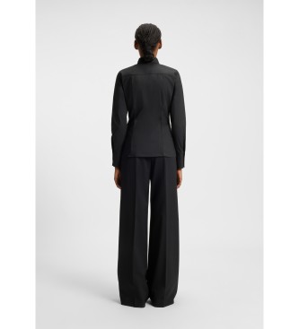 HUGO Fitted shirt black