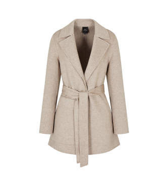 A|X Armani Exchange Brun moderne frakke