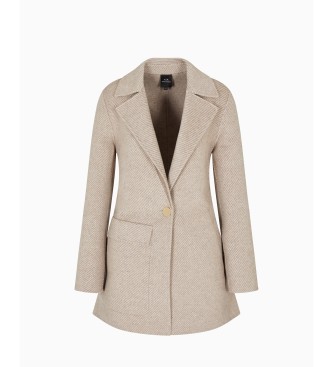 A|X Armani Exchange Brun moderne frakke