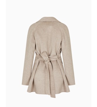 A|X Armani Exchange Brun moderne frakke