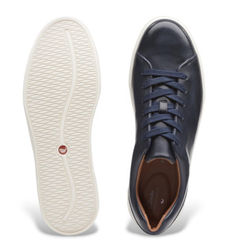 Clarks Baskets en cuir Un Costa Lace navy