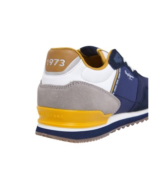 Pepe Jeans London muse - Baskets en cuir bleu marine