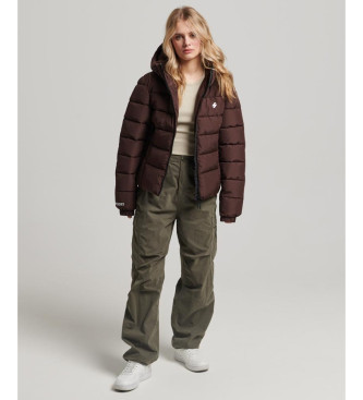 Superdry Spirit Sports veste matelass�e � capuche marron