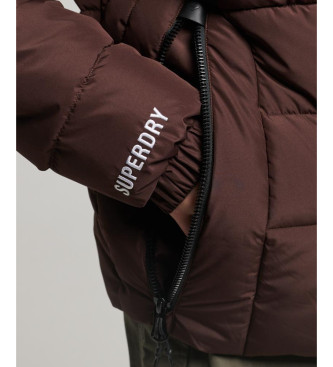 Superdry Spirit Sports veste matelass�e � capuche marron