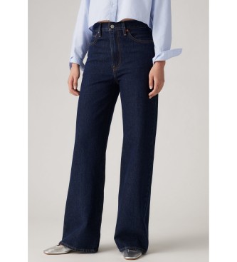 Levi's Niebieskie dżinsy z szerokimi nogawkami
