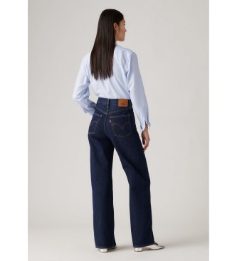 Levi's Niebieskie dżinsy z szerokimi nogawkami