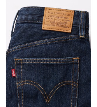 Levi's Niebieskie dżinsy z szerokimi nogawkami