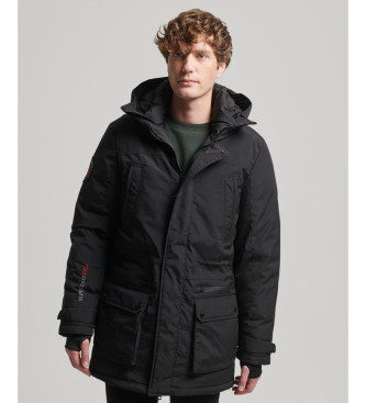 Superdry Miejska pikowana parka czarna