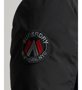 Superdry Miejska pikowana parka czarna