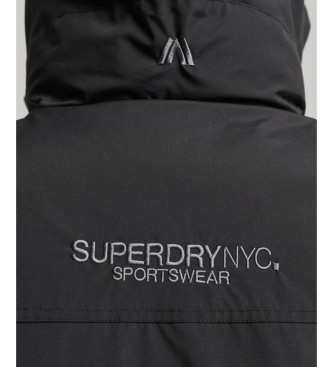 Superdry Miejska pikowana parka czarna