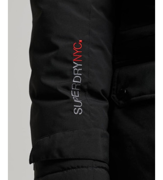Superdry Miejska pikowana parka czarna