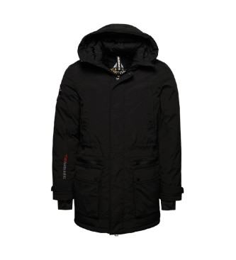 Superdry Miejska pikowana parka czarna