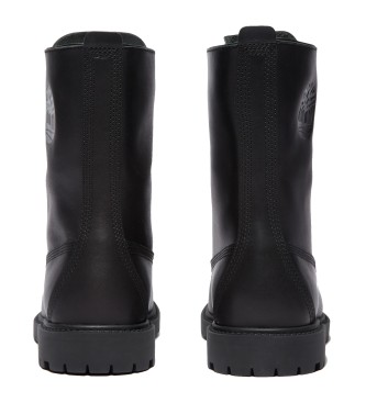 Timberland Botas de couro impermeáveis de 8 polegadas em preto
