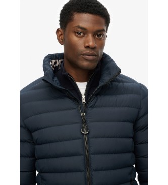 Superdry Giacca imbottita blu navy con stampa Fuji